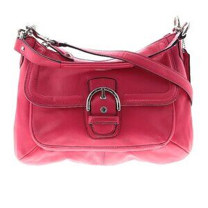 Hot Pink Coach Factory Leather Satchel